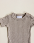 Tothemoon ☾ Tothemoon ☾ - Body - Short sleeve - Wool & silk - Needle pattern - Dove Clothing 50