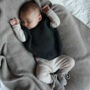 Hvid Hvid - Harvey Vest - 100% Merino wool Baby en peuter Charcoal / 0-6 months