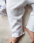 Tothemoon ☾ - Baby pants - Curled ends - Organic cotton - Pointelle