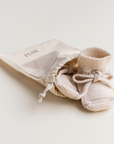 Hvid Hvid Booties - 100% Merino wool Booties Cream / 0-9m