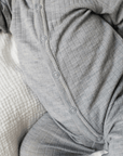 Joha Sleep Suit - 100% Wool - 2 in 1 Foot - Light Grey Melange Rompers and suits 50