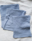 Tothemoon ☾ - Muslin Washcloths - Set of 3 - Handmade