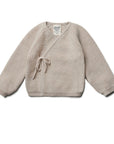 Wrap Around Cardigan - 100% Merino wool - Natur Melange