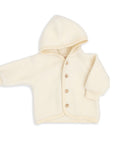 Hooded jacket - 100% Virgin Wool - Oversized fit - Natural