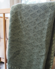 Baby blanket - 100% Merino wool - Sage