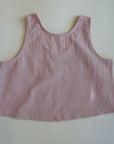 Tothemoon ☾ - Tita top - V-shaped back - 100% Cotton - Handmade in Holland - Old Rose