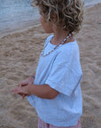 Shirt - Short sleeve - Organic cotton - Light grey