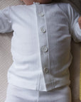 Tothemoon ☾ - Baby Cardigan - Organic cotton - Pointelle