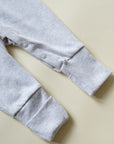 Tothemoon ☾ - Sleep suit - 2 in 1 Foot - Organic cotton - Light grey