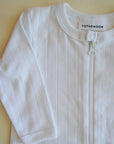 Tothemoon ☾ - Sleep suit - 2 in 1 Foot - With zipper - Organic cotton - Pointelle