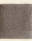 Hvid Hvid Gaston blanket - 100% Merino lambswool - Very thick knit Blankets Stone