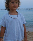 Shirt - Short sleeve - Organic cotton - Light grey