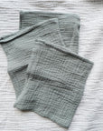 Tothemoon ☾ - Muslin Washcloths - Set of 3 - Handmade