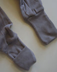 Tothemoon ☾ - Sleep suit - 2 in 1 Foot - With zipper - 100% Wool - Rib - Taupe