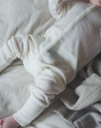 Tothemoon ☾ Tothemoon ☾ - Sleep suit - 2 in 1 Foot - Wool & silk - Needle pattern - Natural Clothing 50