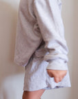 Tothemoon ☾ - Shorts - Organic cotton - Light grey