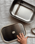 Aya & Ida Lunchbox - Steel - 1000 ml Eat Cream Beige