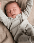Tothemoon ☾ Tothemoon ☾ - Sleep suit - 2 in 1 Foot - With zipper - Wool & silk - Needle pattern - Dove Clothing 50