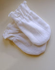 Tothemoon ☾ Tothemoon ☾ - Newborn Scratch Mittens - Wool & Silk - Pointelle Accessoires Default Title