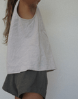 Tothemoon ☾ Tothemoon ☾ - Tita top - V-shaped back - 100% Cotton - Handmade in Holland Clothing Dark Olive / 1Y
