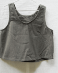 Tothemoon ☾ Tothemoon ☾ - Tita top - V-shaped back - 100% Cotton - Handmade in Holland Clothing Dark Olive / 1Y