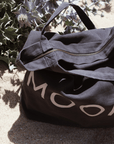 Tothemoon ☾ Tothemoon ☾ - Diaper bag with zipper - 100% Cotton Black print