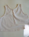 Tothemoon ☾ - Tita top - V-shaped back - 100% Cotton - Handmade in Holland - Butter