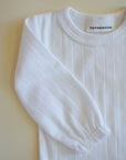 Tothemoon ☾ - Body - Long sleeve - Piquette Endings - Organic cotton - Pointelle