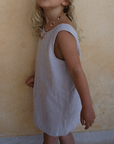 Tothemoon ☾ Tothemoon ☾ - Ziggy dress - V-shaped back - 100% Cotton - Handmade in Holland Clothing Sand / 1Y