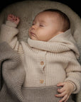 Hvid Hvid - Inga - Cardigan - 100% Merino wool Baby en peuter Artichoke / 0-3 months