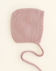 Hvid - Baby Bonnet - 100% Merino wool
