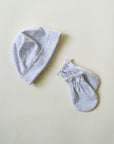 Tothemoon ☾ - Newborn beanie - Organic cotton - Light grey