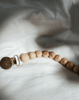 Speen & Koord Pacifier Clip - Personalized - Beechwood - Round pacifier clip Default Title