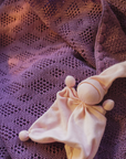Baby blanket - 100% Merino wool - Lilac