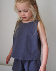 Tothemoon ☾ Tothemoon ☾ - Tita top - V-shaped back - 100% Cotton - Handmade in Holland Clothing Dark Olive / 1Y