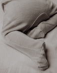 Tothemoon ☾ Tothemoon ☾ - Footed baby pants - Wool & silk - Needle pattern - Dove Clothing 50