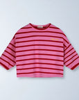 Ziggy Zaza - Row Row Sweater - Rose Stripe