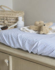 Changing Pad Cover - 100% cotton - Soft Blue