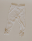 Tothemoon ☾ Tothemoon ☾ - Footed baby pants - Wool & silk - Needle pattern - Natural Clothing 50