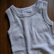 Tothemoon ☾ – Mouwloos rompertje – Biologisch katoen – Lichtgrijs