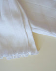 Tothemoon ☾ - Baby pants - Curled ends - Organic cotton - Pointelle