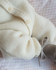 Joha Baby suit - 100% Wool Fleece - Cream Clothing 50