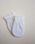 Tothemoon ☾ Tothemoon ☾ - Newborn Scratch Mittens - Wool & Silk - Pointelle Accessoires Default Title