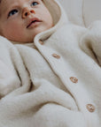 Engel Natur Hooded overall - 100% Virgin wool - Oversized fit - Natural Clothing 50/56
