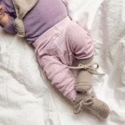 Joha Baby Pants - Wool & Silk - Pointelle - Soft Rose Clothing 60
