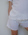 Tothemoon ☾ Tothemoon ☾ - Shorts - Curled ends - Wool & silk - Pointelle Clothing 86/92