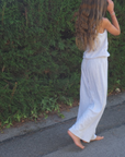 Wide pants - Organic cotton - Light grey
