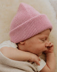 Hvid - Newborn Beanie - 100% Merino wool