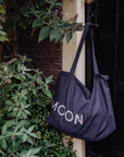 Tothemoon ☾ Tothemoon ☾ - Diaper bag with zipper - 100% Cotton Black print