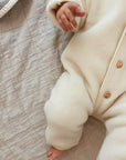 Engel Natur Hooded overall - 100% Virgin wool - Oversized fit - Natural Clothing 50/56